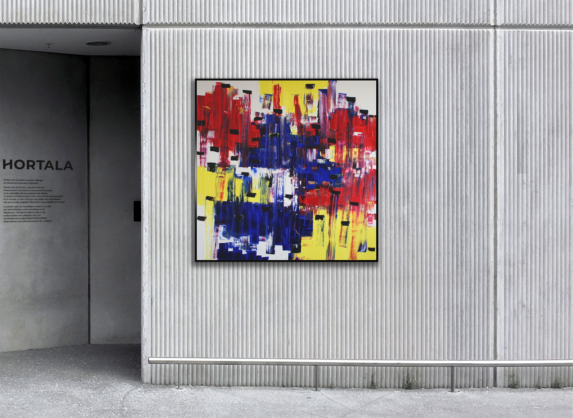 Le Bauhaus XL ⏐ Huile sur toile L100 x H100 ⏐ Collection privée
