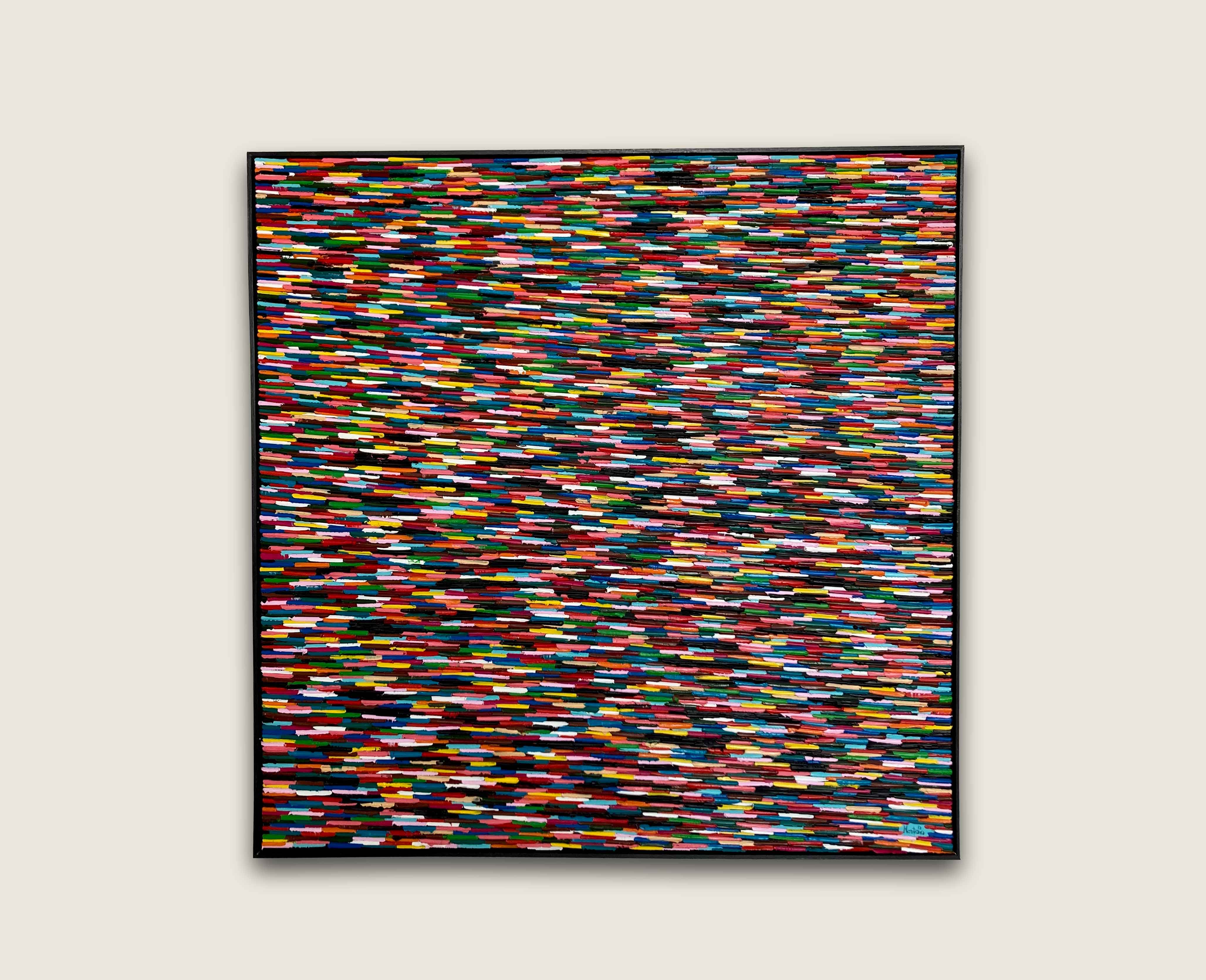 Mire carrée ⏐ Huile sur toile L80 x H80